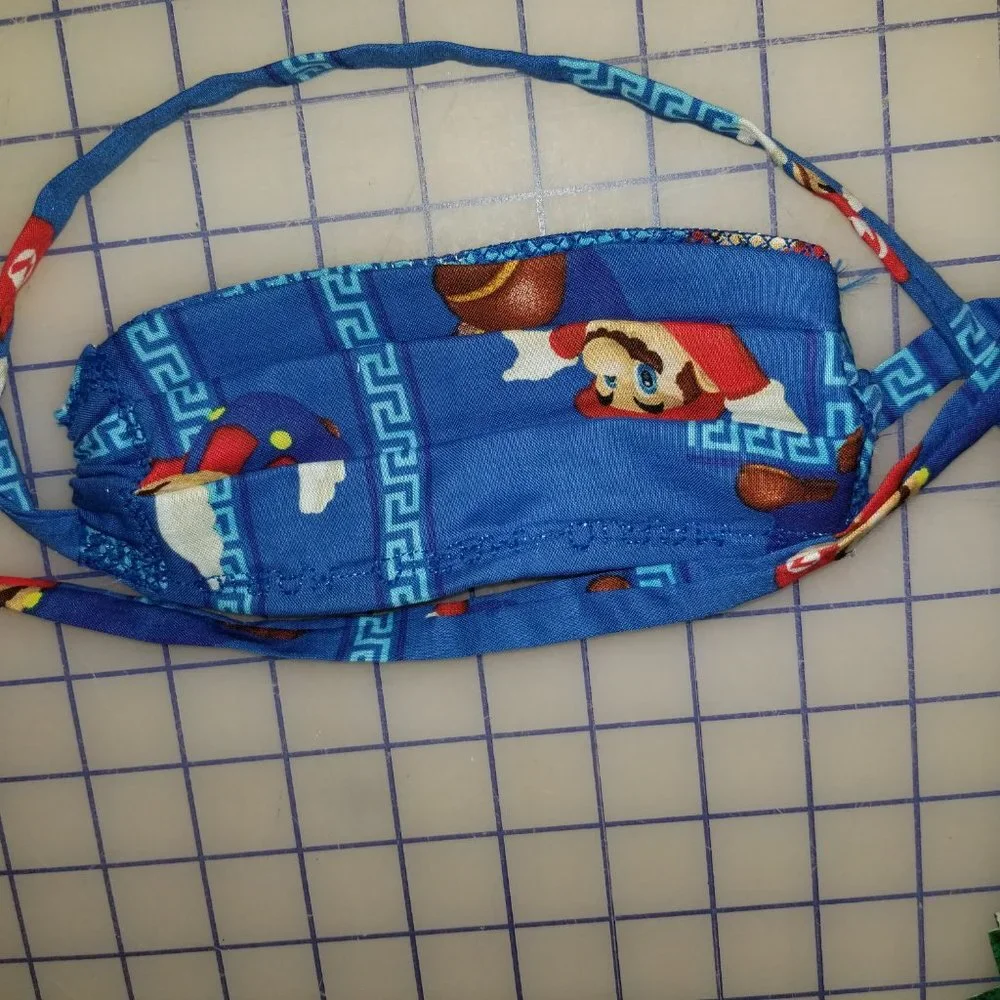 Kid Size Mask w/ Silver & Copper Filters- Mario